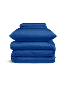 Детское постельное белье сатин в кроватку DENIM Cosas модель 82Satin_Midnight_Midnight_140 Фото