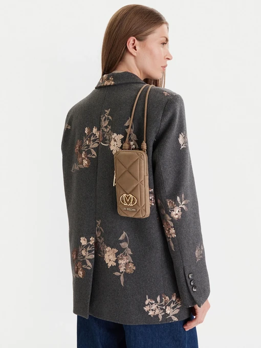 Moschino Крос-боді колір бежевий фото 2