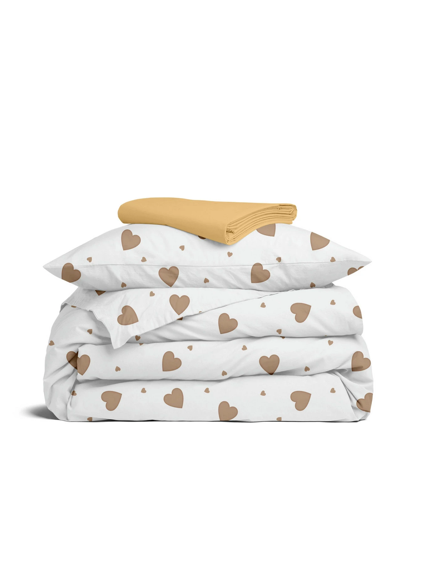 Детское постельное белье в кроватку BEIGE HEARTS Cosas модель BeigeHearts_11Honey_140 Детское постельное белье в кроватку BEIGE HEARTS Cosas модель BeigeHearts_11Honey_140 Фото