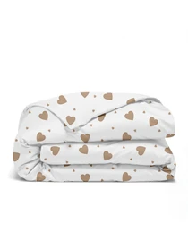 Детское постельное белье в кроватку BEIGE HEARTS Cosas модель BeigeHearts_12Magnolia_140 Фото