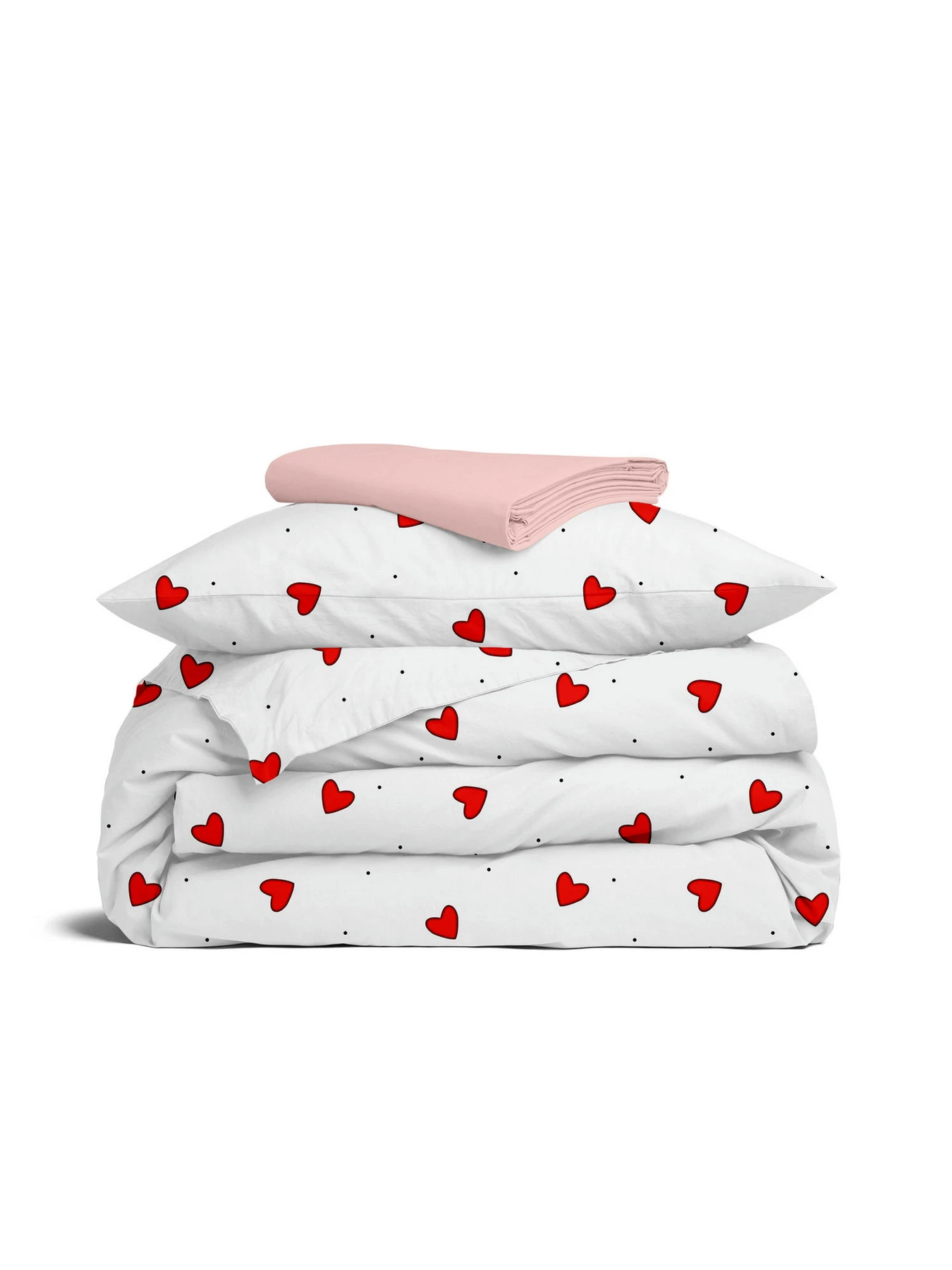 Дитяча постільна білизна в ліжечко CHERRY HEARTS Cosas модель CherryHearts_40Rose_140 Дитяча постільна білизна в ліжечко CHERRY HEARTS Cosas модель CherryHearts_40Rose_140 Фото