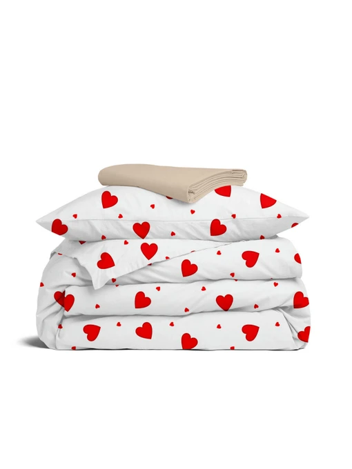 Детское постельное белье в кроватку RUBY HEARTS Cosas модель RubyHearts_12Magnolia_140 Фото