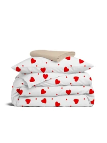 Дитяча постільна білизна в ліжечко RUBY HEARTS Cosas модель RubyHearts_12Magnolia_140 Фото