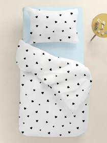 Детское постельное белье в кроватку POKER HEARTS Cosas модель PokerHearts_58LightBlue_140 Фото