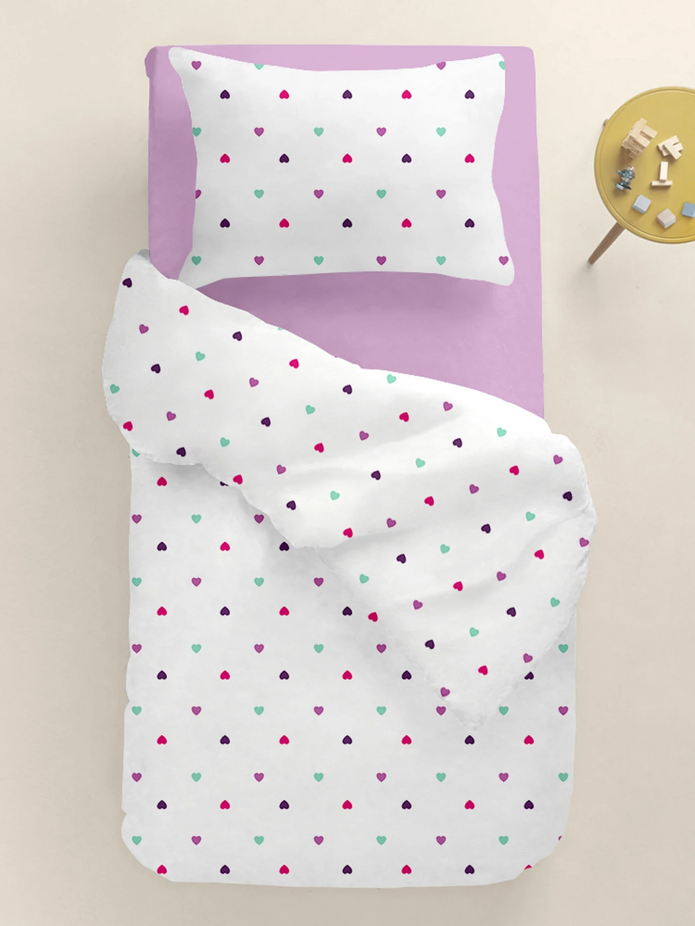 Детское постельное белье в кроватку PLAYFUL HEARTS Cosas модель PlayfulHearts_46Camellia_140 Детское постельное белье в кроватку PLAYFUL HEARTS Cosas модель PlayfulHearts_46Camellia_140 Фото