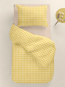 Дитяча постільна білизна в ліжечко YELLOW CHECK Cosas модель YellowCheck_12Magnolia_140 Фото