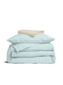 Дитяча постільна білизна в ліжечко MINT CHECK Cosas модель MintCheck_08Beige_140 Фото