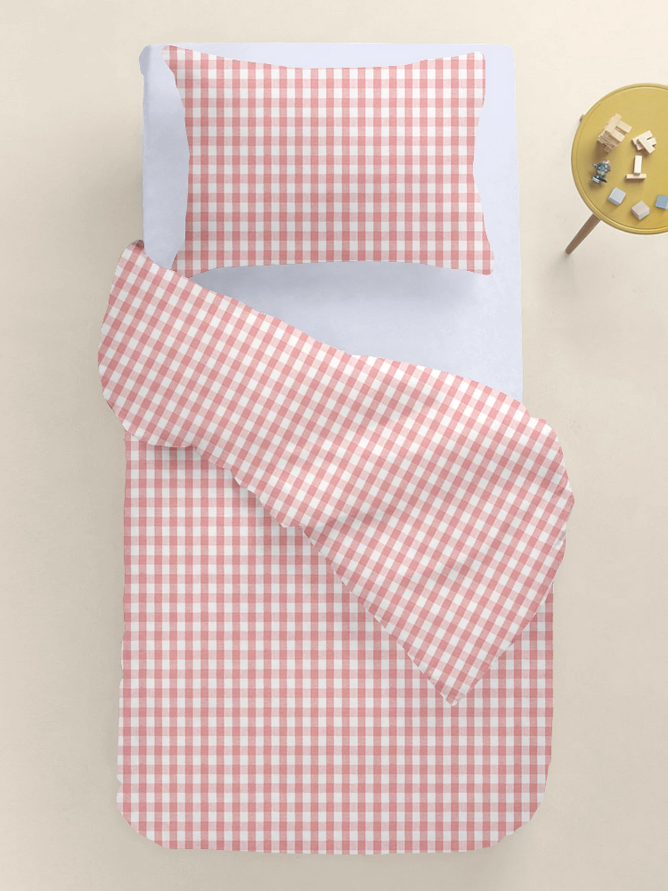Дитяча постільна білизна в ліжечко PINK CHECK Cosas модель PinkCheck_96Silver_140 Дитяча постільна білизна в ліжечко PINK CHECK Cosas модель PinkCheck_96Silver_140 Фото