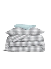 Дитяча постільна білизна в ліжечко GRAY CHECK Cosas модель GrayCheck_58LightBlue_140 Фото