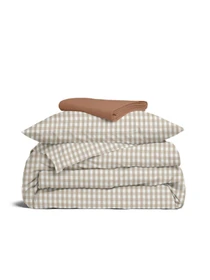 Дитяча постільна білизна в ліжечко BEIGE CHECK Cosas модель BeigeCheck_13Caramel_140 Фото