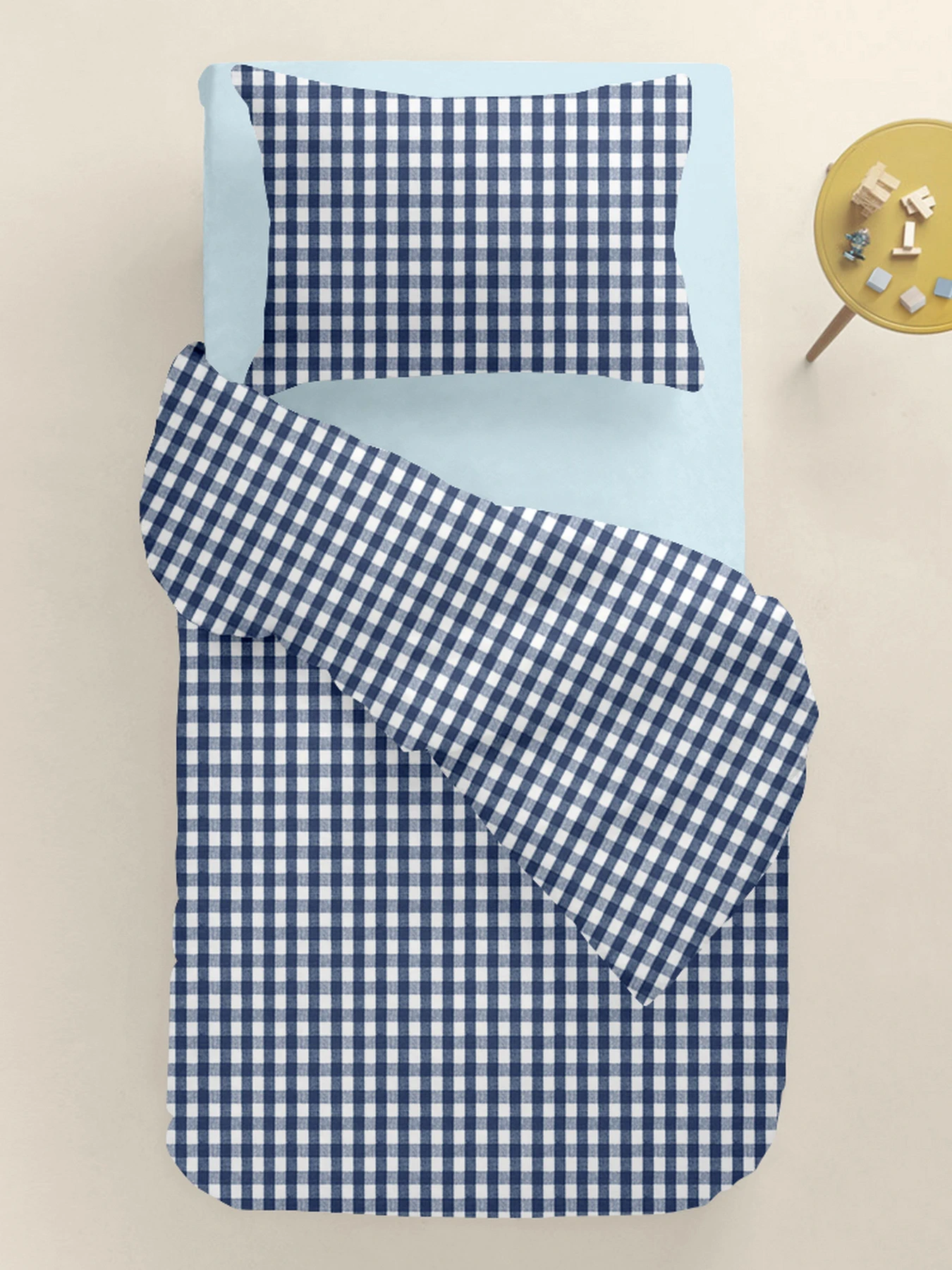 Детское постельное белье в кроватку NAVY CHECK Cosas модель NavyCheck_58LightBlue_140 Детское постельное белье в кроватку NAVY CHECK Cosas модель NavyCheck_58LightBlue_140 Фото