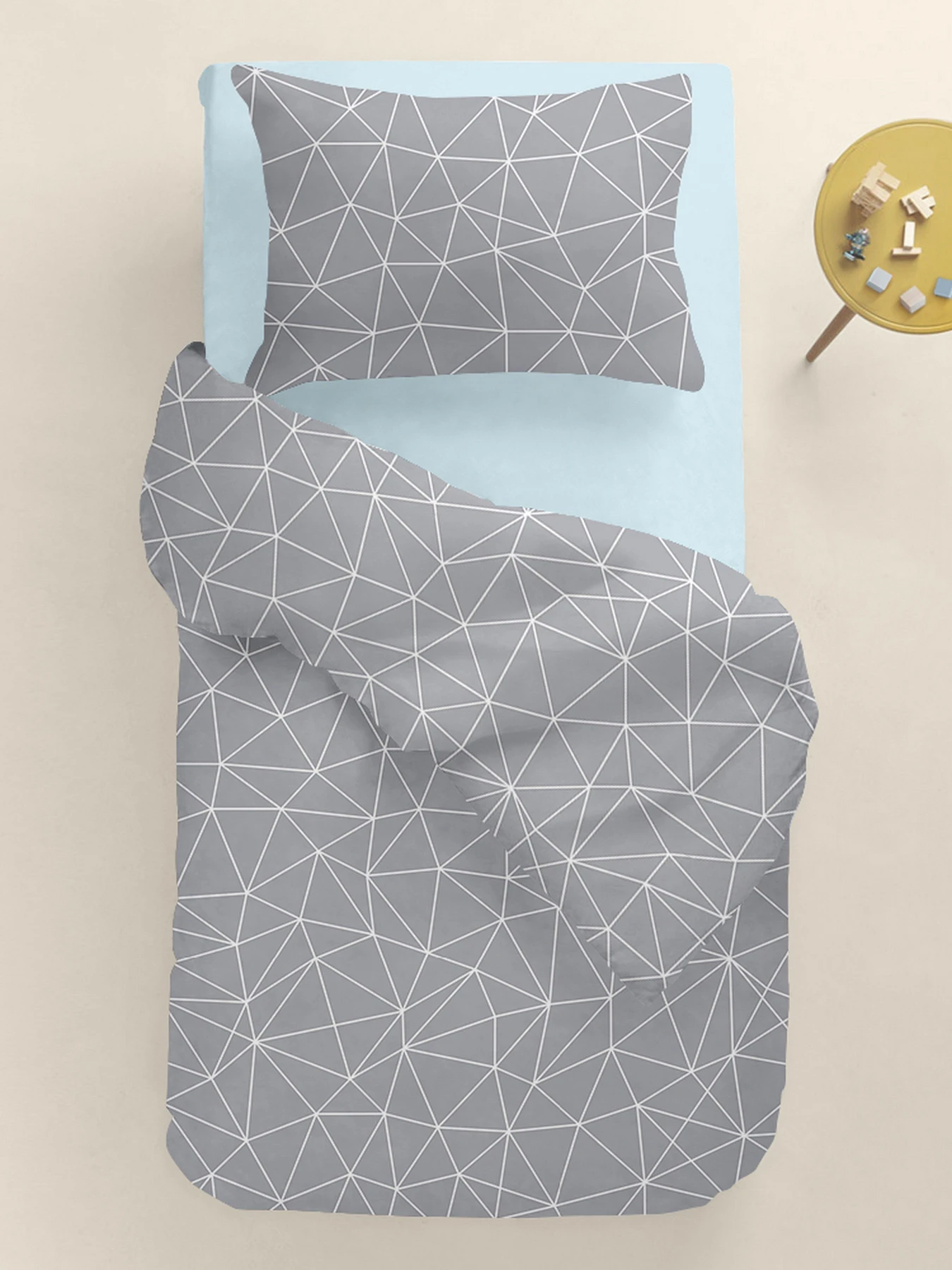 Детское постельное белье в кроватку STONE LINES Cosas модель StoneLines_58LightBlue_140 Фото