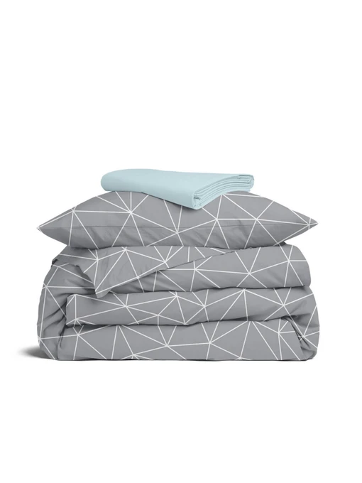 Детское постельное белье в кроватку STONE LINES Cosas модель StoneLines_58LightBlue_140 Фото