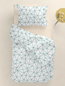 Дитяча постільна білизна в ліжечко CRYSTAL LINES Cosas модель CrystalLines_08Beige_140 Фото