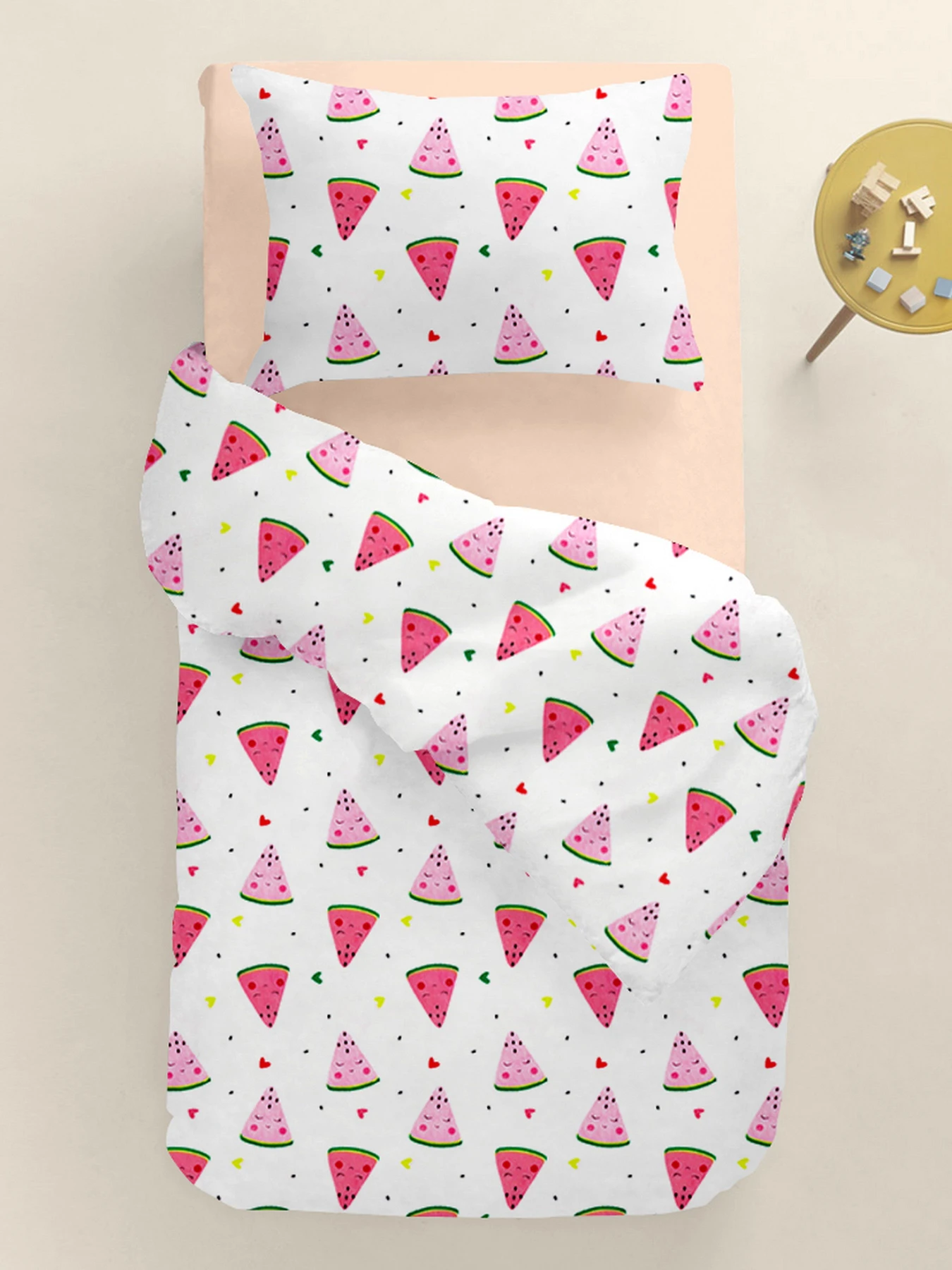 Дитяча постільна білизна в ліжечко HAPPY WATERMELON Cosas модель HappyWatermelon_05Pastel_140 Дитяча постільна білизна в ліжечко HAPPY WATERMELON Cosas модель HappyWatermelon_05Pastel_140 Фото