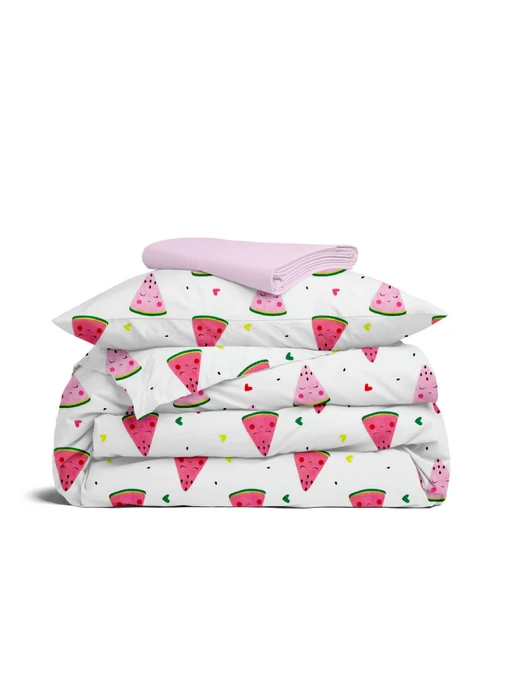 Дитяча постільна білизна в ліжечко HAPPY WATERMELON Cosas модель HappyWatermelon_106LilacHaze_140 Фото