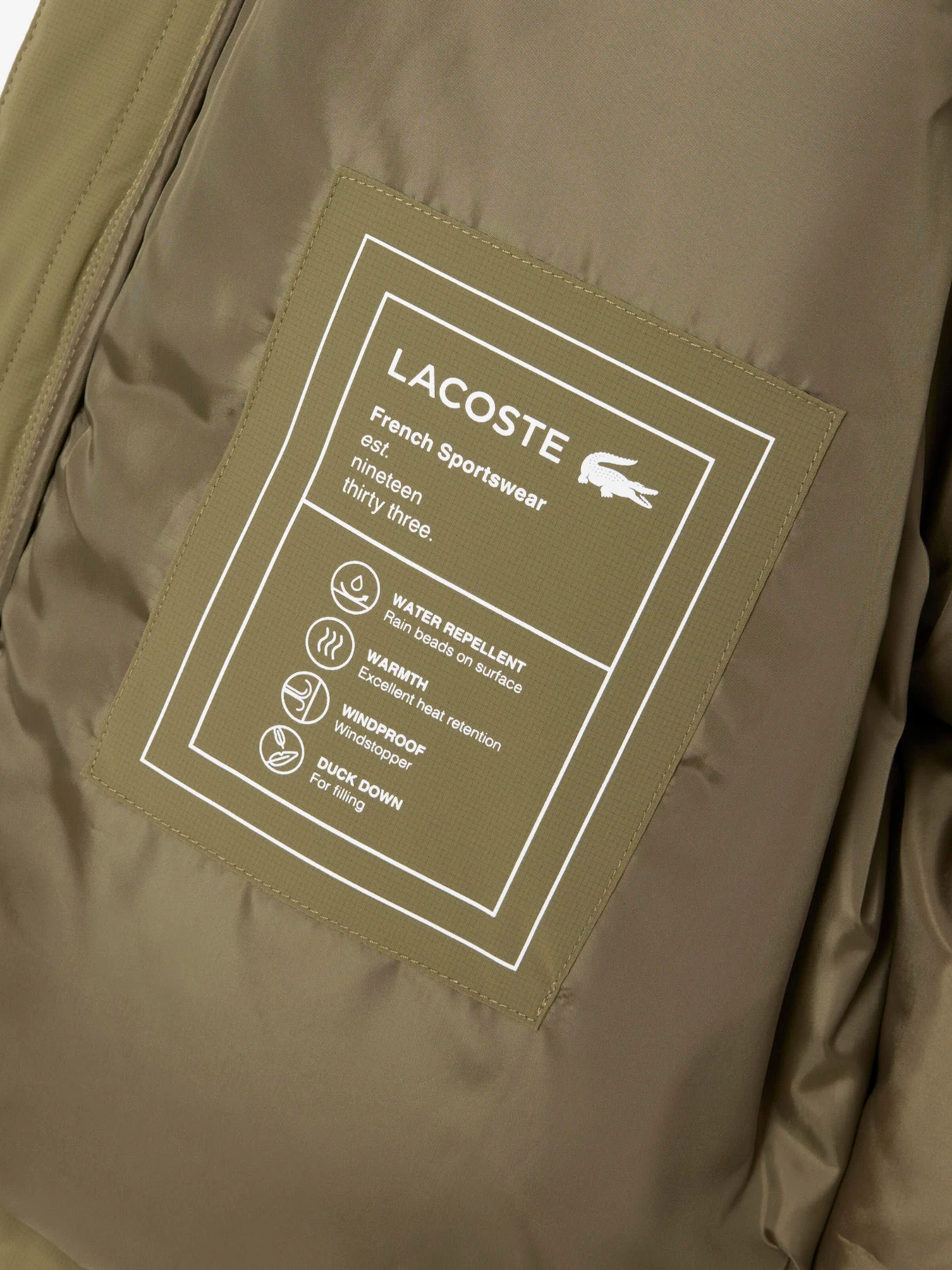 Куртки и дубленки Lacoste модель BH5154E9F Фото