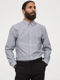 Рубашки H&M модель 7817581sm_Серый Фото