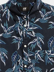 Рубашки H&M модель 5016196RP12_темно-синий с рисунком Фото