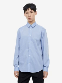 Рубашки H&M модель 9772374ral_Светло-синий Фото