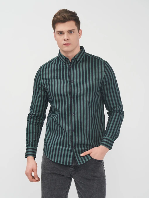 Сорочки H&M модель 6953220abr_черно-зеленый Фото
