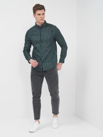 Рубашки H&M модель 6953220abr_черно-зеленый Фото
