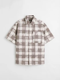 Рубашки H&M модель 1073353arl_Серо-бежевый Фото