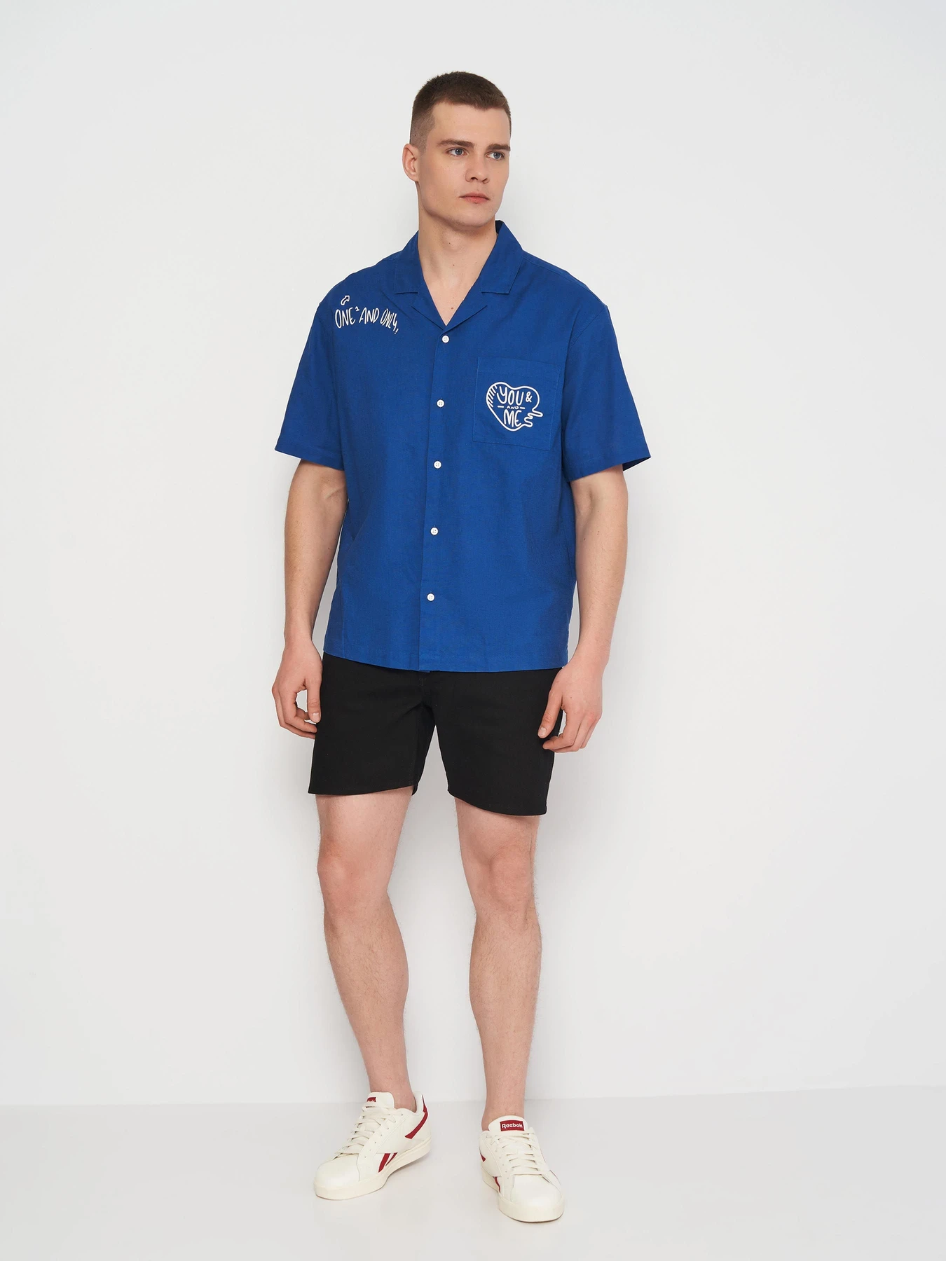 Рубашки H&M модель 1073341arl_Синий Фото