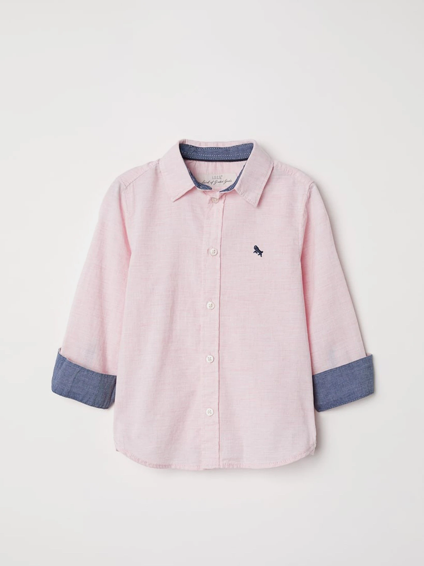 Рубашки H&M модель 8130601kwer_Светло-розовый Фото