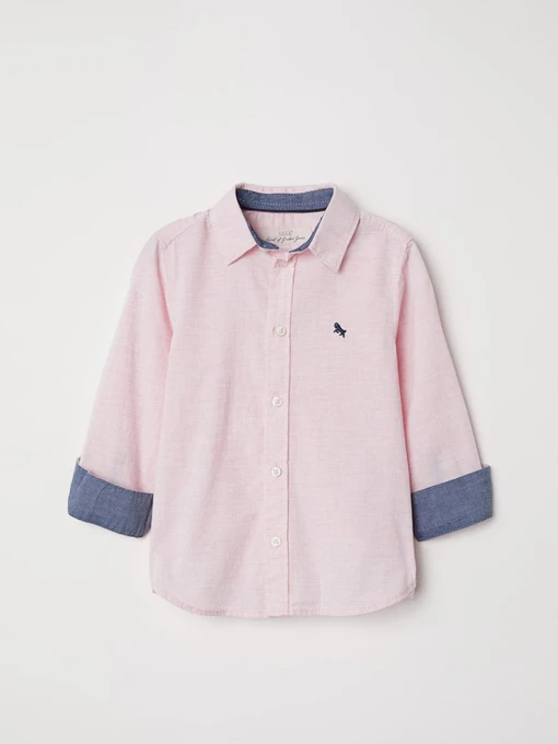 Рубашки H&M модель 8130601kwer_Светло-розовый Фото