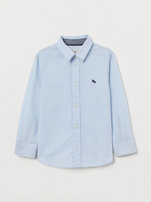 Рубашки H&M модель 8130601kwer_Голубой Фото