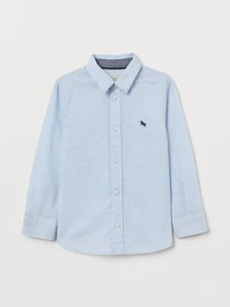 Рубашки H&M модель 8130601kwer_Голубой Фото