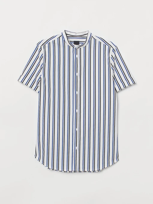 Рубашки H&M модель 7350941wer_Бело-черно-синий Фото