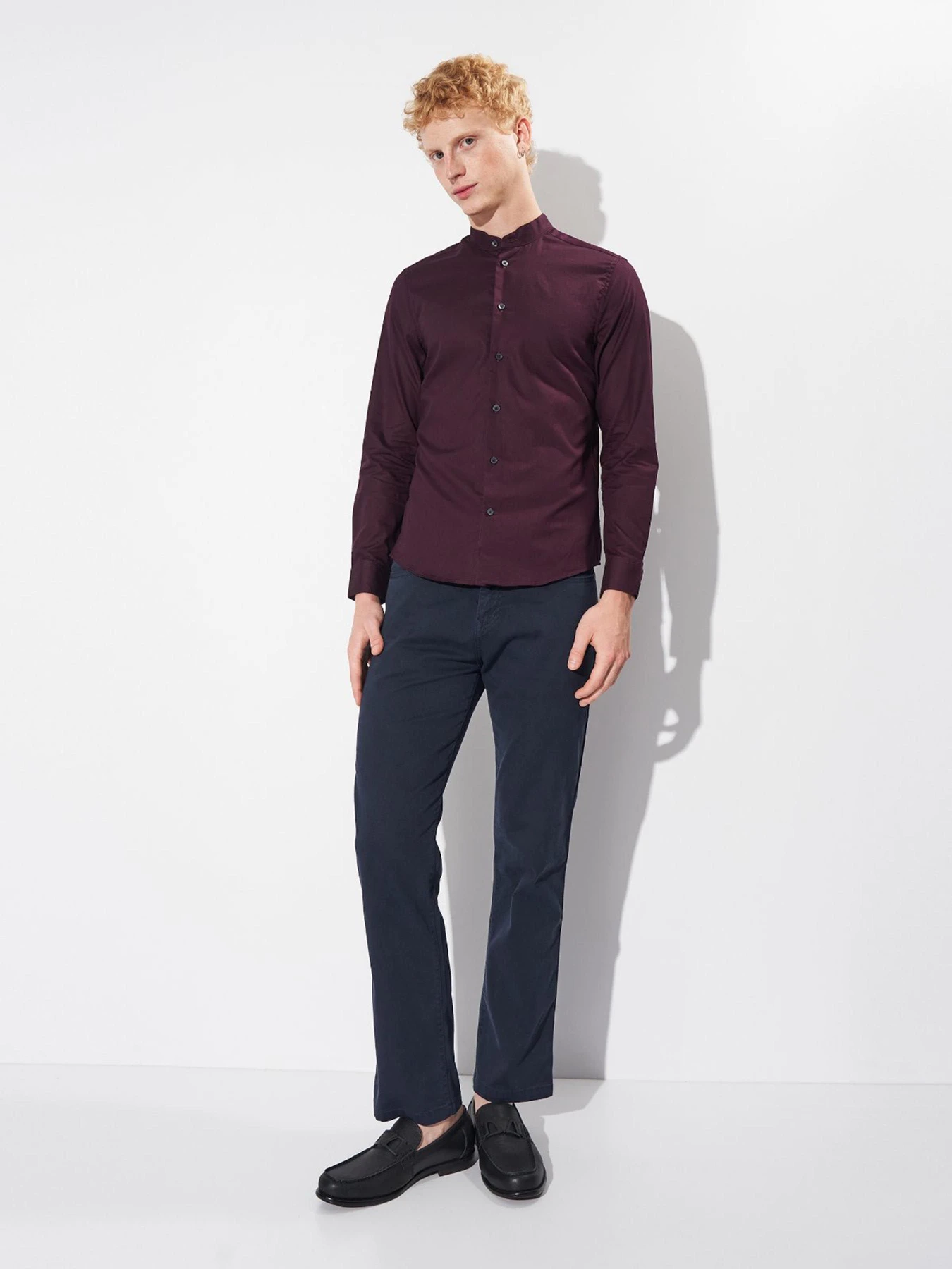 Сорочки H&M модель 7378000wer_Бордовый Фото