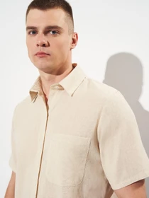 Рубашки H&M модель 1134783wer_Светло-бежевый Фото