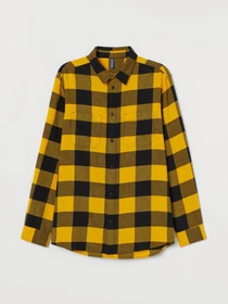 Рубашки H&M модель 7438401wer_Черно-желтый Фото