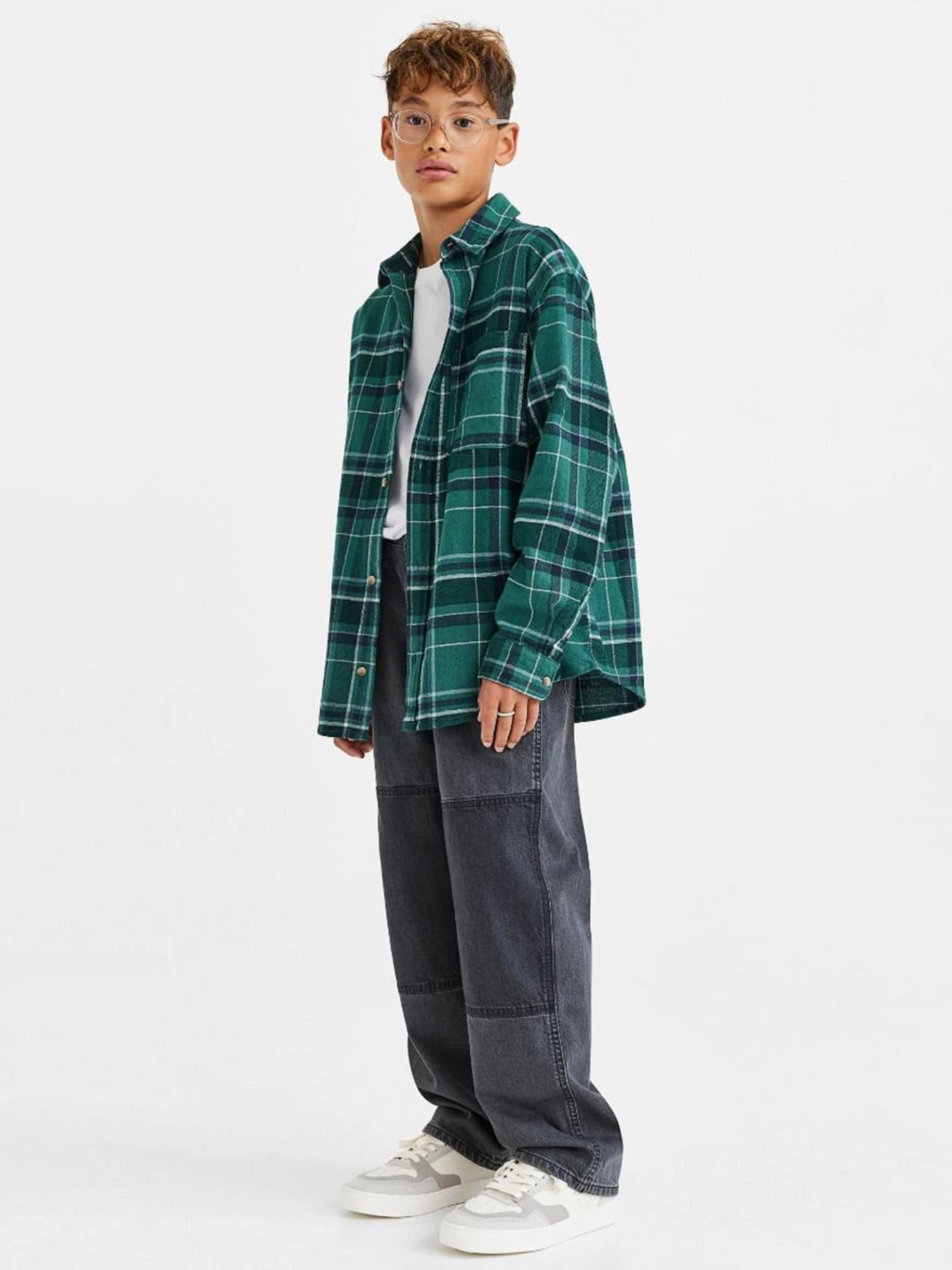 Рубашки H&M модель 10838776kwer_Зеленый Фото