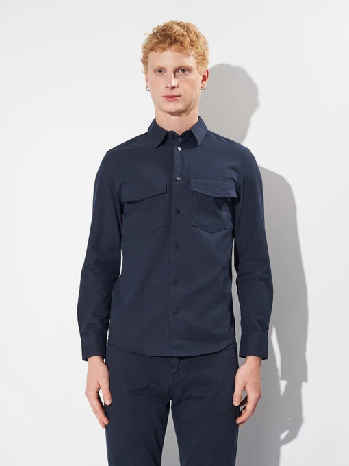 Рубашки H&M модель 8918502wer_Темно-синий Фото