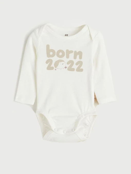 Одежда для младенцев H&M модель 9796056arl_Бежево-белый Фото