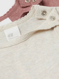 Одежда для младенцев H&M модель 9006732kwer_Бежево-розовый Фото