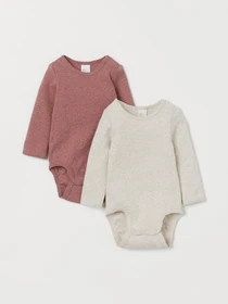 Одежда для младенцев H&M модель 9006732kwer_Бежево-розовый Фото