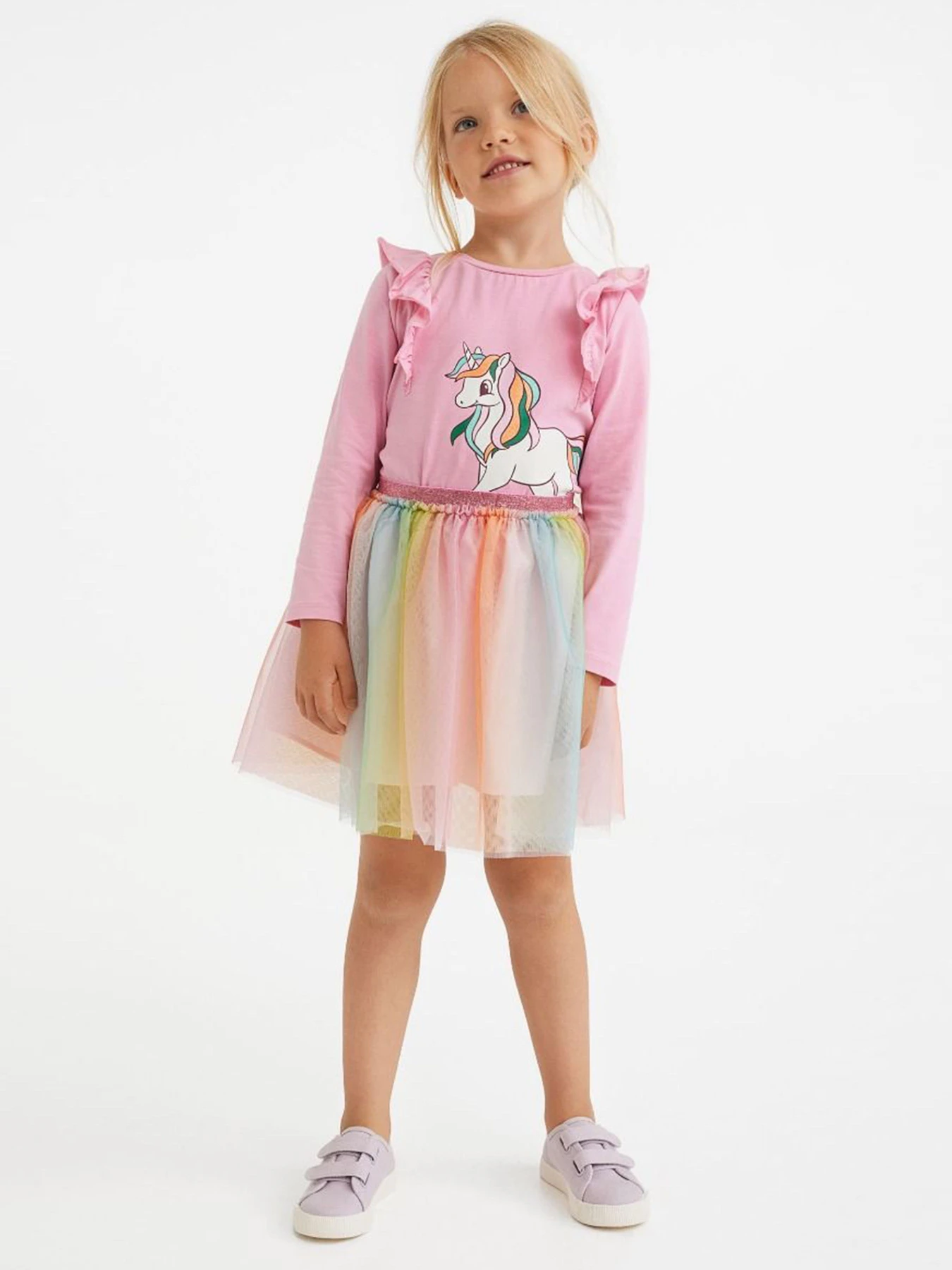 Юбки H&M модель 8700436kwer_Комбинированный Фото