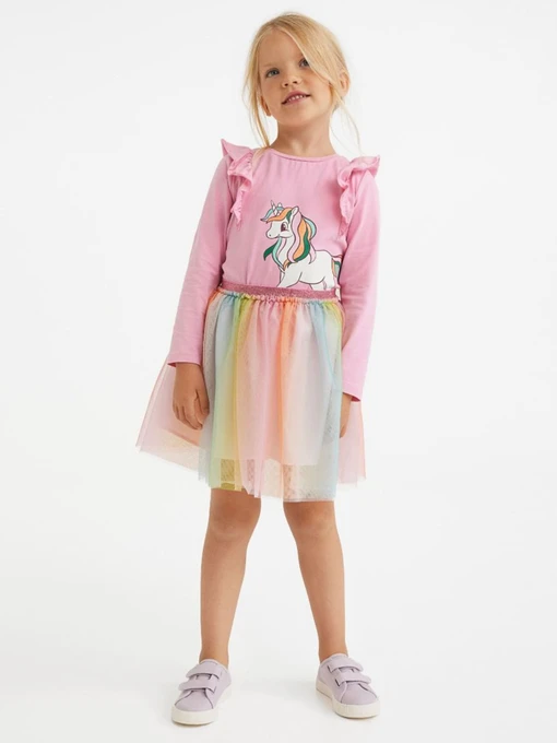 Юбки H&M модель 8700436kwer_Комбинированный Фото