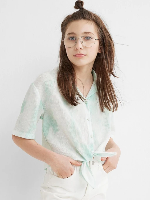 Сорочки H&M модель 10251155kwer_Бирюзовый Фото