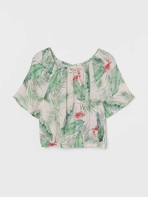 Рубашки H&M модель 8175881kwer_Зеленый Фото