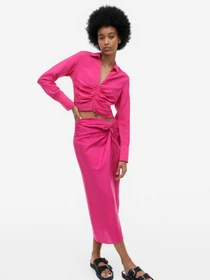 Рубашки H&M модель 1146946wer_Малиновый Фото