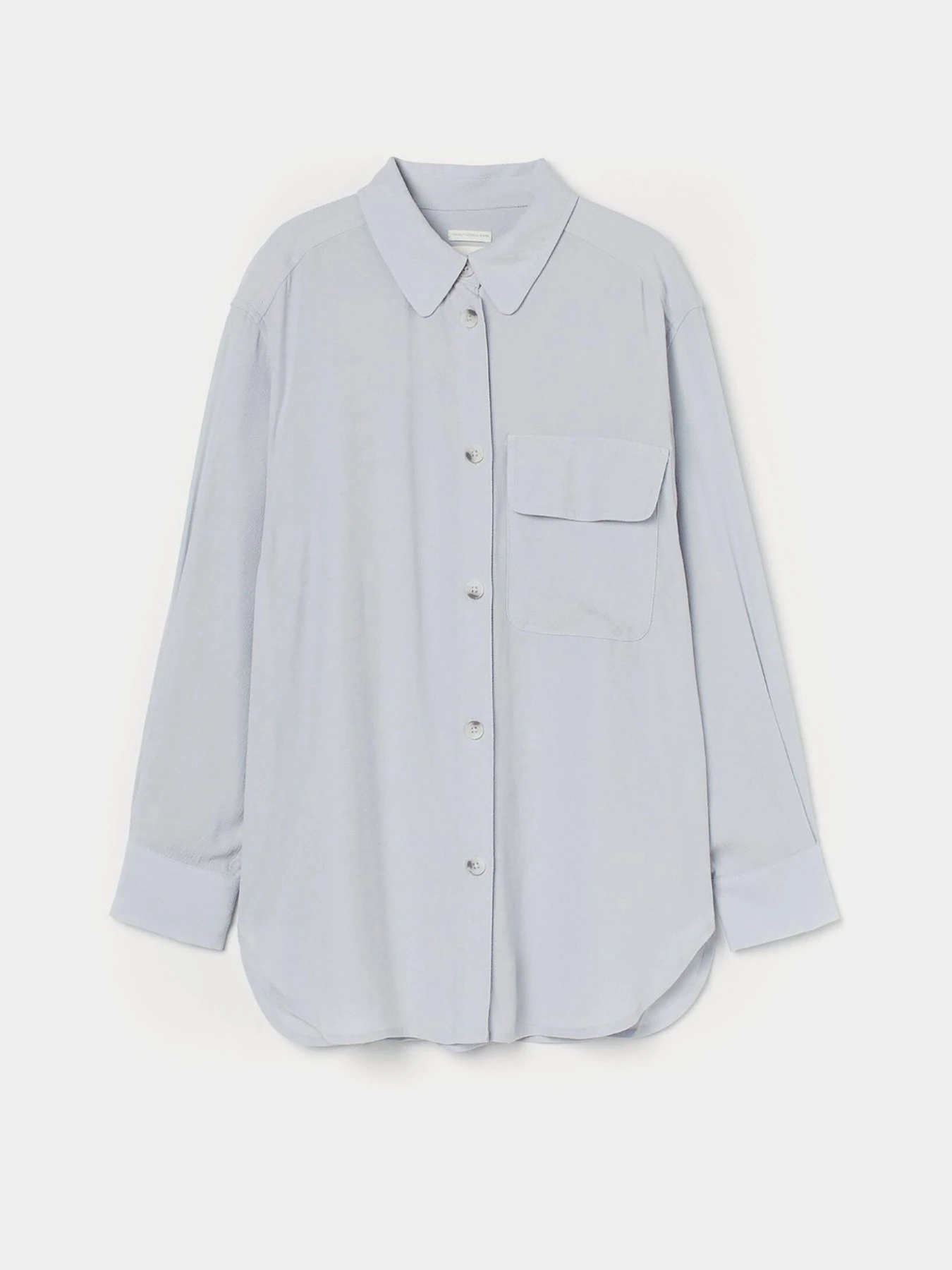 Рубашки H&M модель 9879723wer_Светло-голубой Фото