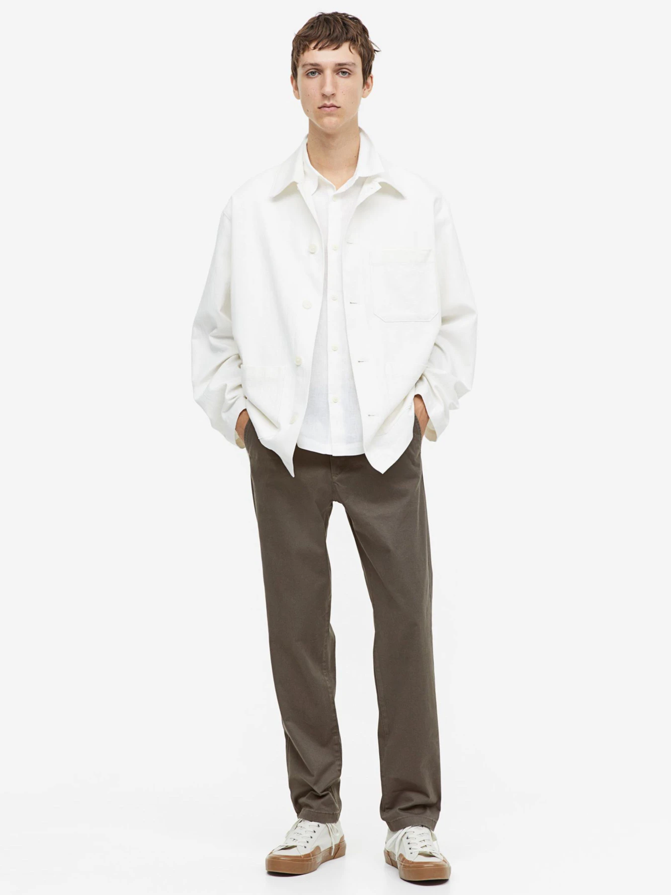 Брюки H&M модель 1019838arl_Хаки Фото