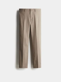Штани H&M модель 7140322wer_Темно-бежевый Фото