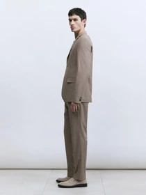 Штани H&M модель 7140322wer_Темно-бежевый Фото